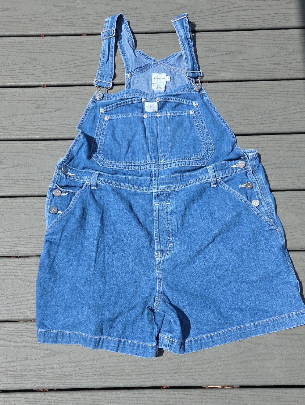 Calvin Klein Jeans Light Blue Denim Overalls